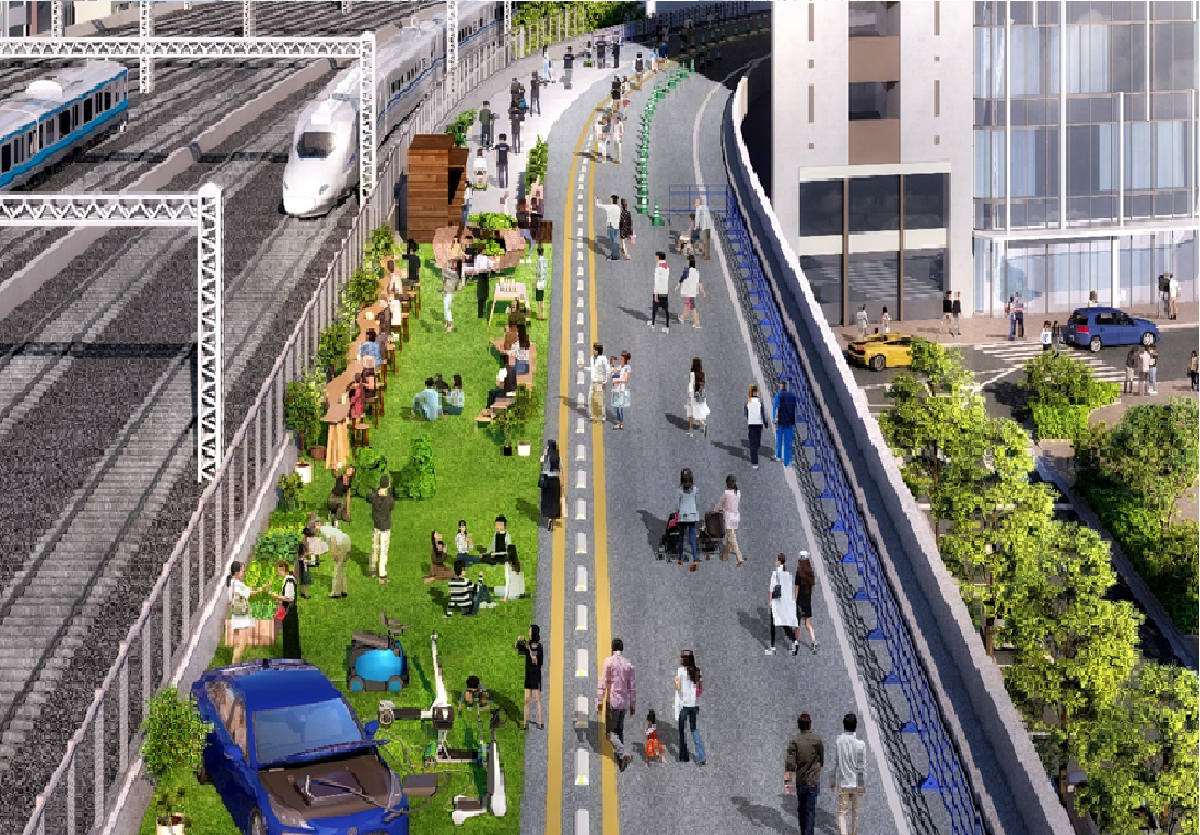 高速道路上での“未来の歩行者空間”を体感する「GINZA SKY WALK 2024」 大成建設㈱が出展する「モビリティエリア」の企画・運営に協力しました。